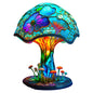 Artistic Glass Mushroom Table Lamp