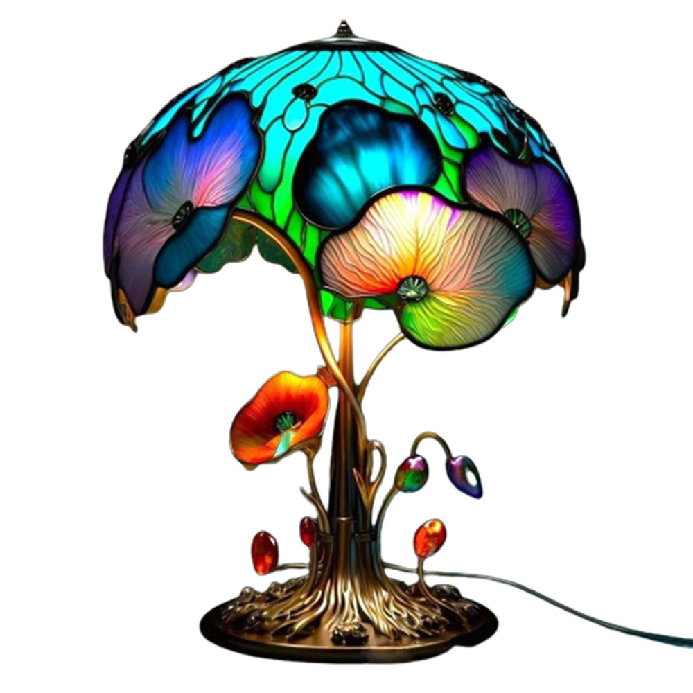 Artistic Glass Mushroom Table Lamp