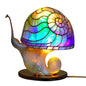 Artistic Glass Mushroom Table Lamp