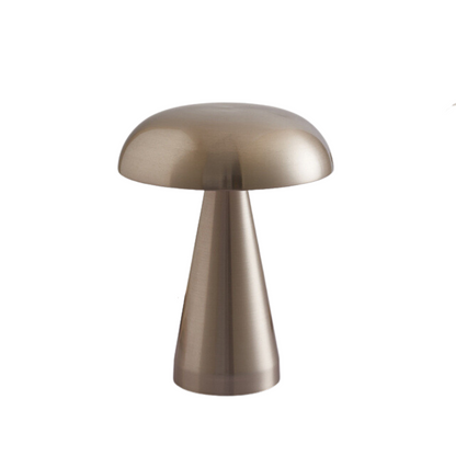 Vintage-Style Gold Mushroom LED Table Lamp with Touch Sensor - Night Lamp