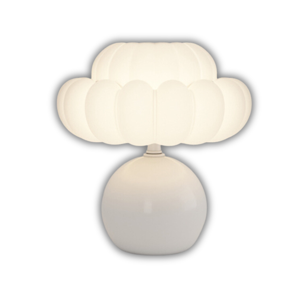 Cream French-Style Bedside Mushroom Lamp with Eye Protection Design