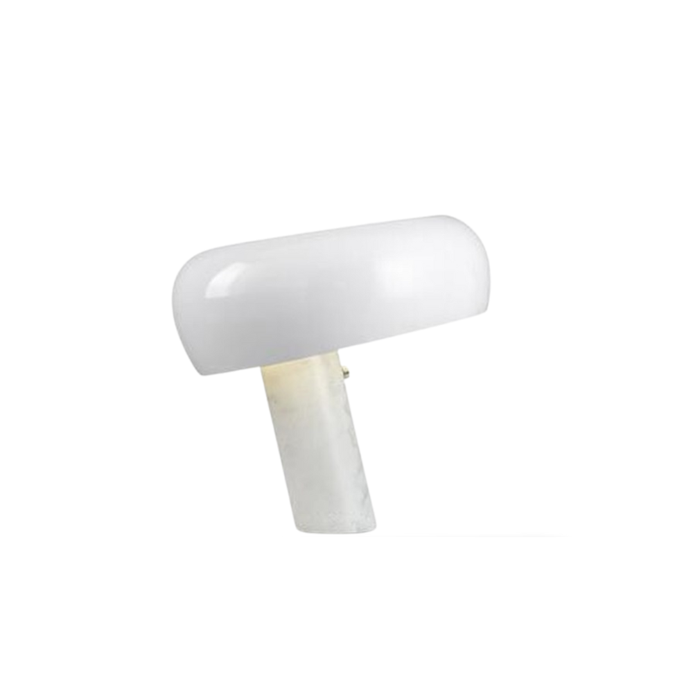 Italian-Style Mushroom Lamp with Stylish Marble Base