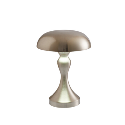 Vintage-Style Gold Mushroom LED Table Lamp with Touch Sensor - Night Lamp