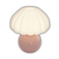 Cream French-Style Bedside Mushroom Lamp with Eye Protection Design