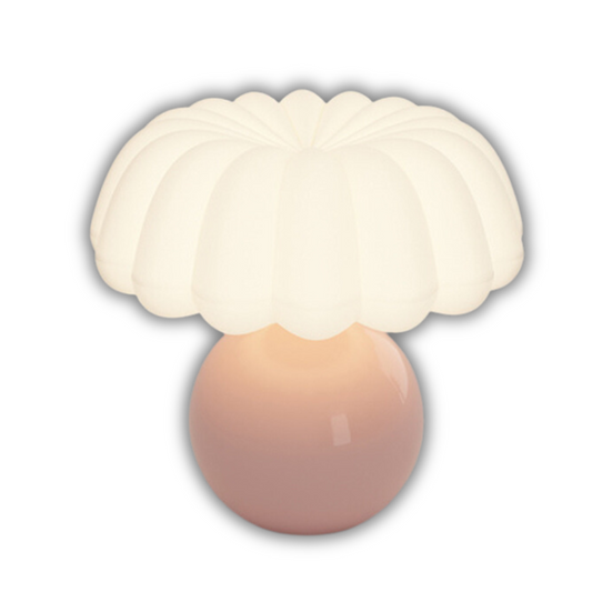 Cream French-Style Bedside Mushroom Lamp with Eye Protection Design