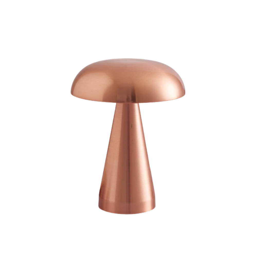 Vintage-Style Gold Mushroom LED Table Lamp with Touch Sensor - Night Lamp