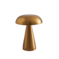 Vintage-Style Gold Mushroom LED Table Lamp with Touch Sensor - Night Lamp