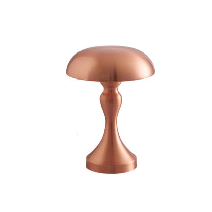 Vintage-Style Gold Mushroom LED Table Lamp with Touch Sensor - Night Lamp