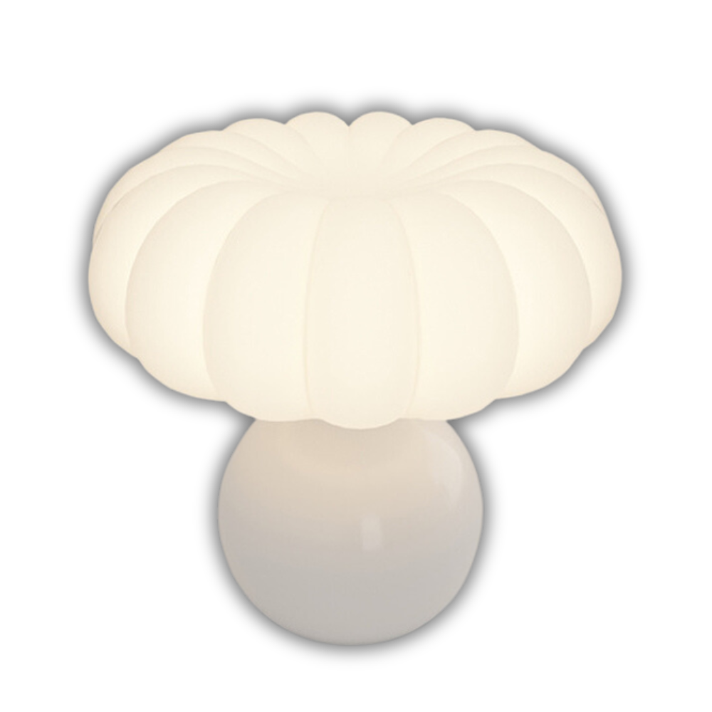 Cream French-Style Bedside Mushroom Lamp with Eye Protection Design